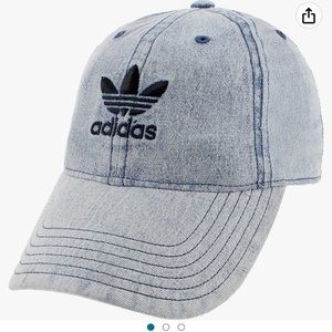 Adidas original Women’s Relaxed plus Adjustable Strapback Cap Lightwash Denim